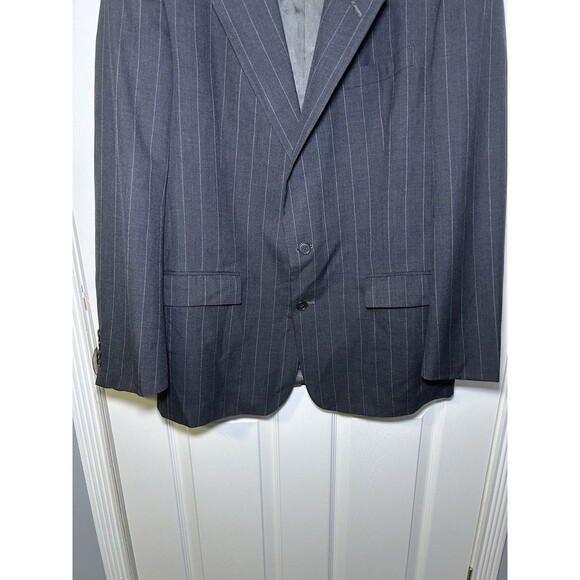 Christian Dior Monsieur Men’s Pin Stripe Sports Coat Blazer Dark Gray Size 43L - Picture 5 of 11